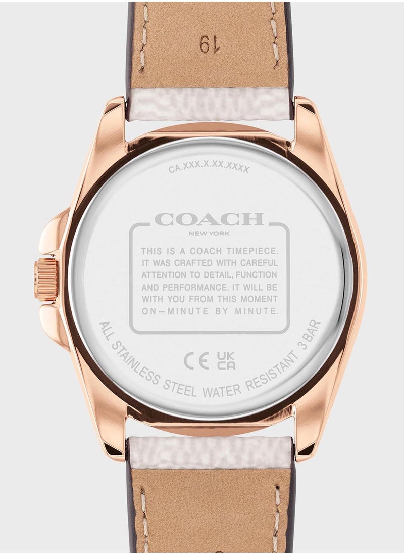 COACH - Greyson Mesh Strap Analog Watch - Image 1