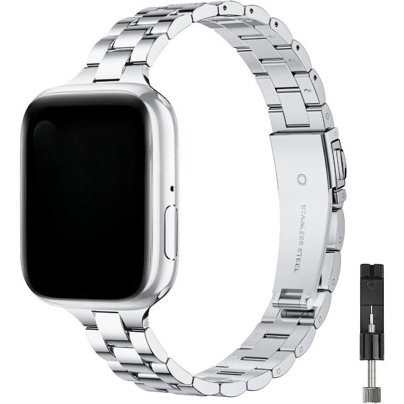 Thin Metal Replacement Band 44 45 46 49mm for Apple Watch Ultra SE Series 1 2 3 4 5 6 7 8 9 10 Men Women - Image 1