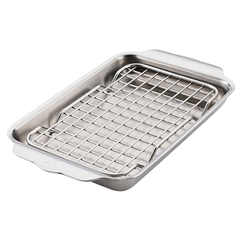 Hestan OvenBond Provisions TriPly Stainless Steel 2Piece MiniEighth Sheet Pan Rack Set 6 x 9 - Image 1