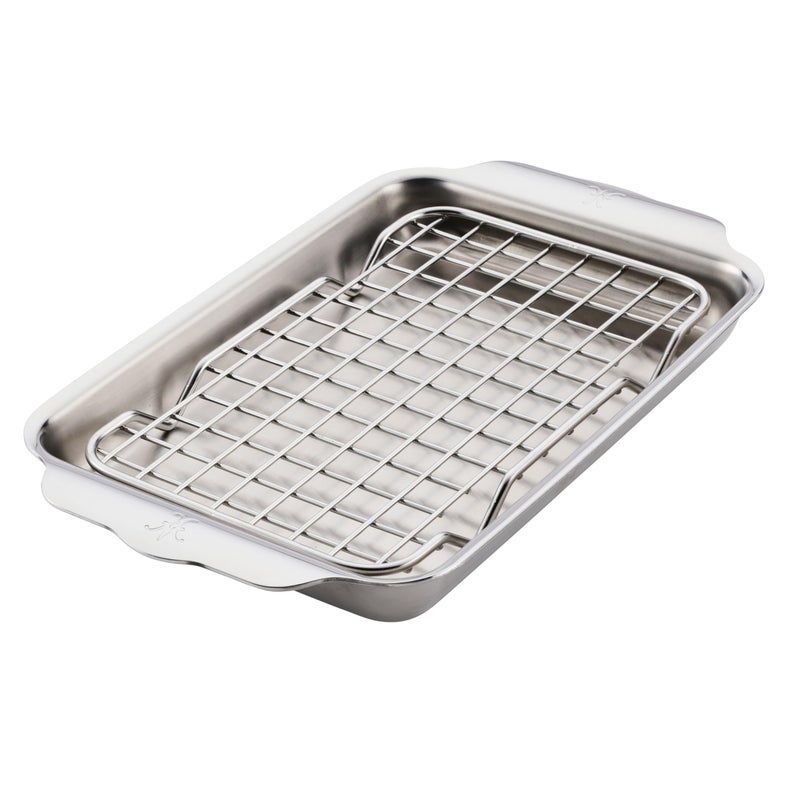Hestan OvenBond Provisions TriPly Stainless Steel 2Piece MiniEighth Sheet Pan Rack Set 6 x 9 - Image 2