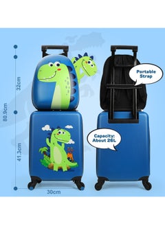 RATSAW Kids Carry On Luggage Set Hard Shell Travel Backpack Hardside Rolling Suitcase Spinner Wheels Kids Luggage and Backpack  - Image 2