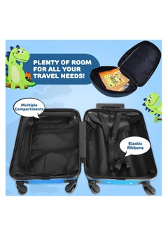 RATSAW Kids Carry On Luggage Set Hard Shell Travel Backpack Hardside Rolling Suitcase Spinner Wheels Kids Luggage and Backpack  - Image 3