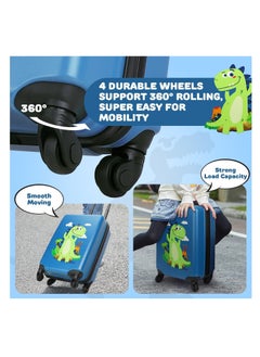 RATSAW Kids Carry On Luggage Set Hard Shell Travel Backpack Hardside Rolling Suitcase Spinner Wheels Kids Luggage and Backpack  - Image 4