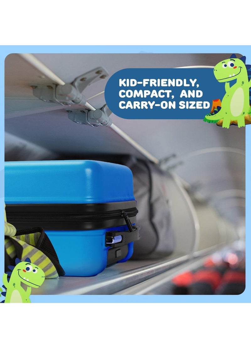 رات سو مجموعة حقائب الأمتعة للأطفال حاملة قابلة للطي بقشرة صلبة حقيبة ظهر سفرية حقيبة سفر مدمجة بعجلات دوارة - Image 5