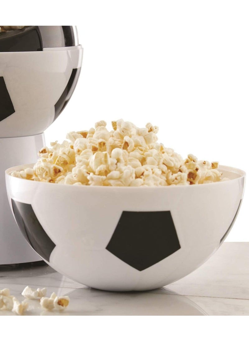 ELTRAZONE Popcorn Machine 1200W – Electric Hot Air Popcorn Maker, Popcorn in 2 Minutes, Oil-Free & Grease-Free, Easy to Clean – Football Edition Design for Healthy, Quick Snacks - Image 3