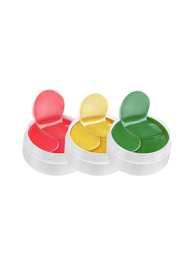 MOIKA 3 boxes Peptides Hydra-Gel Eye Patches for Dark Circles and Puffy Eyes, Reduce Under Eye Bags and Smooth Wrinkles, Anti-Aging, Eye Skin Care Pads With Soluble Collagen and Peptides - Image 5