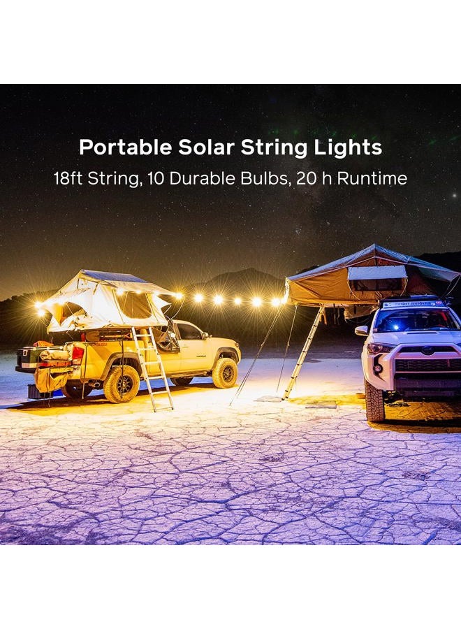 BioLite Solar String Rechargeable, Solar String Lights for Camping, Patio, and Travel, 18-Foot, Warm White - Image 2