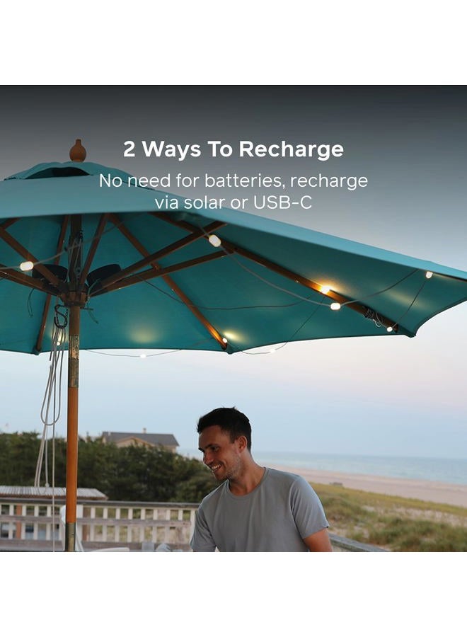 BioLite Solar String Rechargeable, Solar String Lights for Camping, Patio, and Travel, 18-Foot, Warm White - Image 4