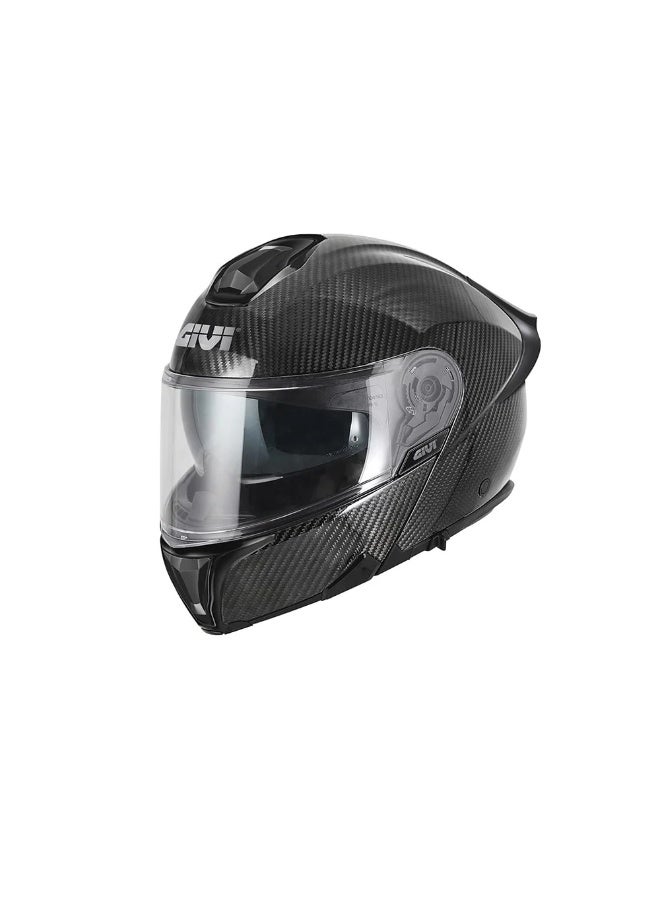 Givi X.50 Modular Helmet – Solid Carbon Black Glossy - Image 1