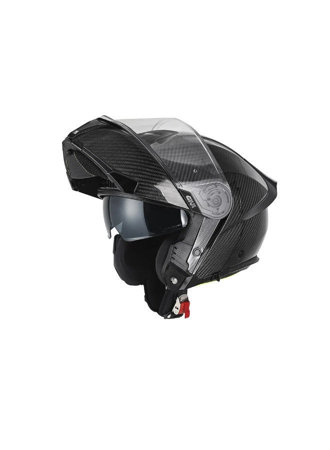 Givi X.50 Modular Helmet – Solid Carbon Black Glossy - Image 2