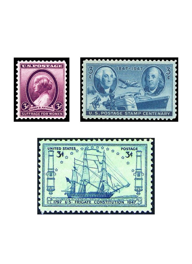 American Coin Treasures American Coin Treasures 40 U.S. Postage Stamps from The 1910's, 1920's, 1930's and 1940's, Mint State Condition, Various Denominations and Postal Rates, Perforated Edges  - Image 5