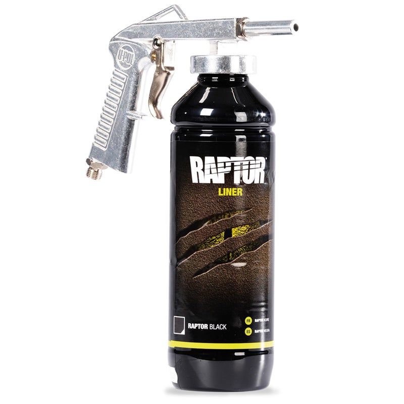 U-POl Raptor Black Urethane Spray-On Truck Bed Liner Kit, Protective Paint With Spray Gun, For Tailgates & Trucks, Vehicle Undercoating, 2 Quart Kit - Image 5