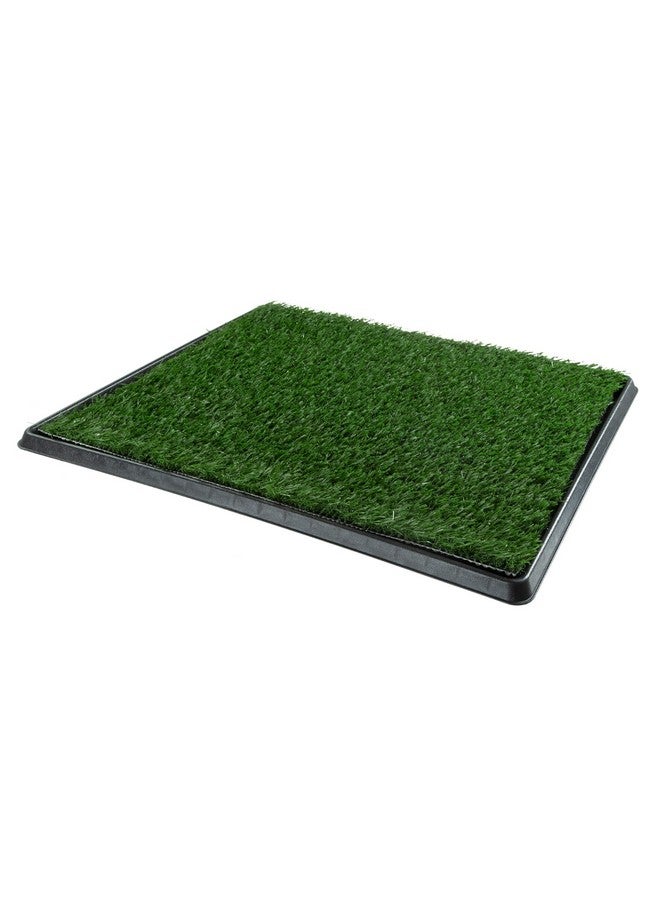 PETMAKER Artificial Grass Puppy Pee Pad for Dogs and Small Pets - 20x25 Reusable 4-Layer Training Potty Pad with Tray - Dog Housebreaking Supplies by PETMAKER - Image 1