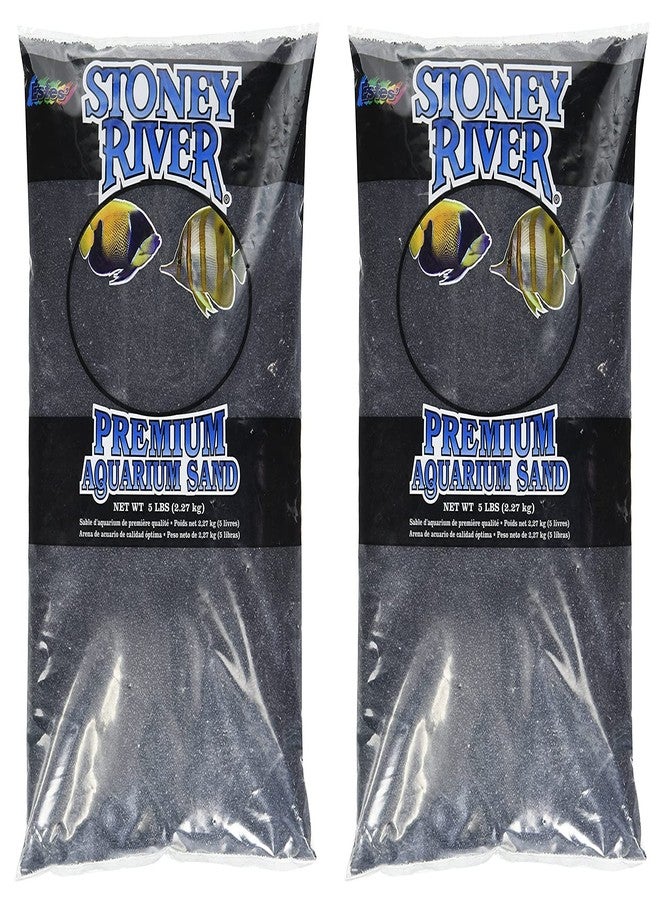Estes' Gravel Products AES06606 Marine Sand Black for Aquarium, 5-Pound (Two Pack) - Image 1