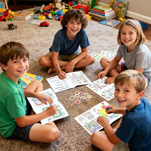 ZMLM Activity Books Party Favors for Kids 24 Pack Activity Books for Kids Ages 48 812 with Colored Pencilsmini Puzzles Booksused for Classroom PrizesEaster Basket StuffersBirthday Gifts - Image 5