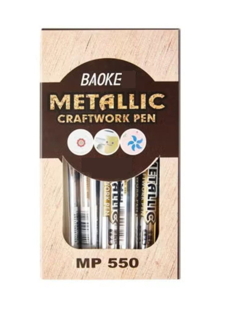 BAOKE Metallic Craftwork Pen Water-based Pen 1.5mm - Image 1