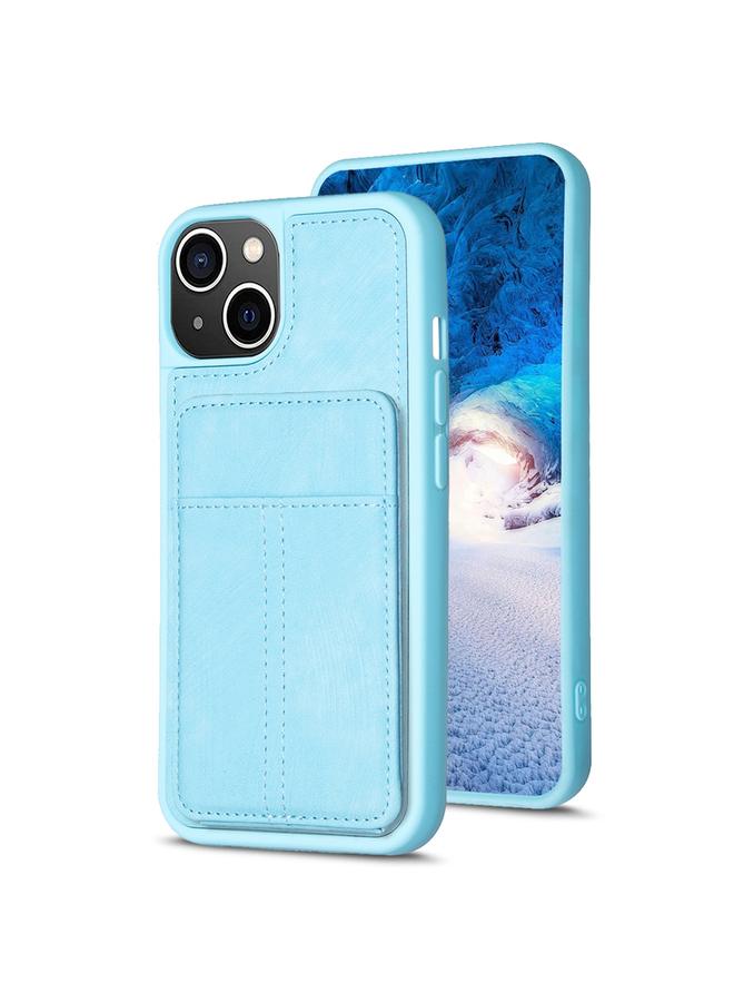 S-TOP Case For iPhone 14 Plus BF28 Frosted Card Bag Phone Case with Holder - Image 1