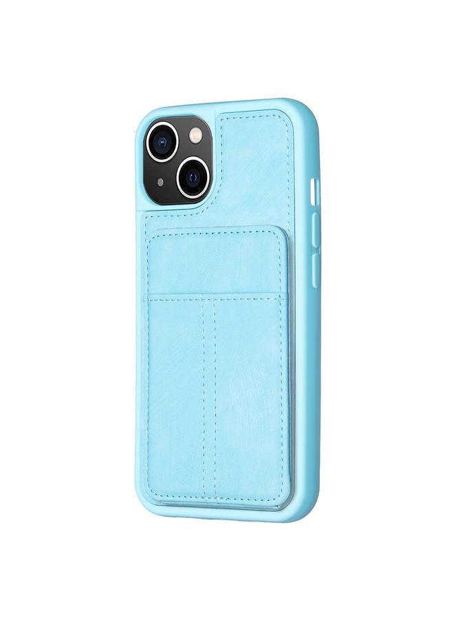 S-TOP Case For iPhone 14 Plus BF28 Frosted Card Bag Phone Case with Holder - Image 2