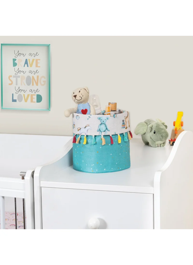 Faiend Baby Patterned Baby Room Round Basket