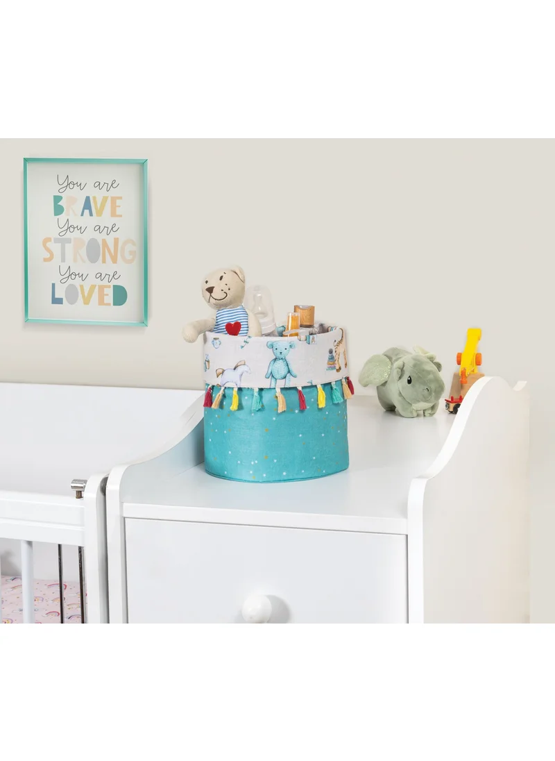 Faiend Baby Patterned Baby Room Round Basket