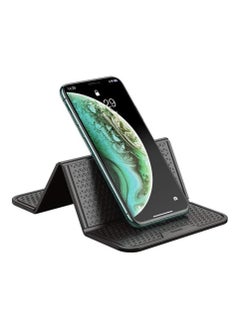 Anti-slip Sticky Pads,Non-slip Silicone Mats in Car Phone Holder for Dashboard Mobile Phone Holder Holds Cell Phones GPS HUD Keychains Coins Glasses Heat Resistant Washable Reusable Black 20.5*12cm