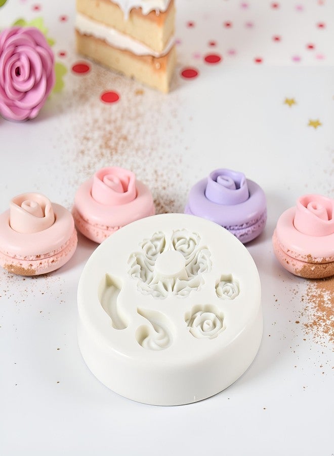 SquarezhenBo White Food Grade Silicone Teapot Mold - Mini Rose and Flower Baking Tools for Fondant, Gum Paste, Chocolate Making | Durable Reusable Cake Decorating Molds - Image 3