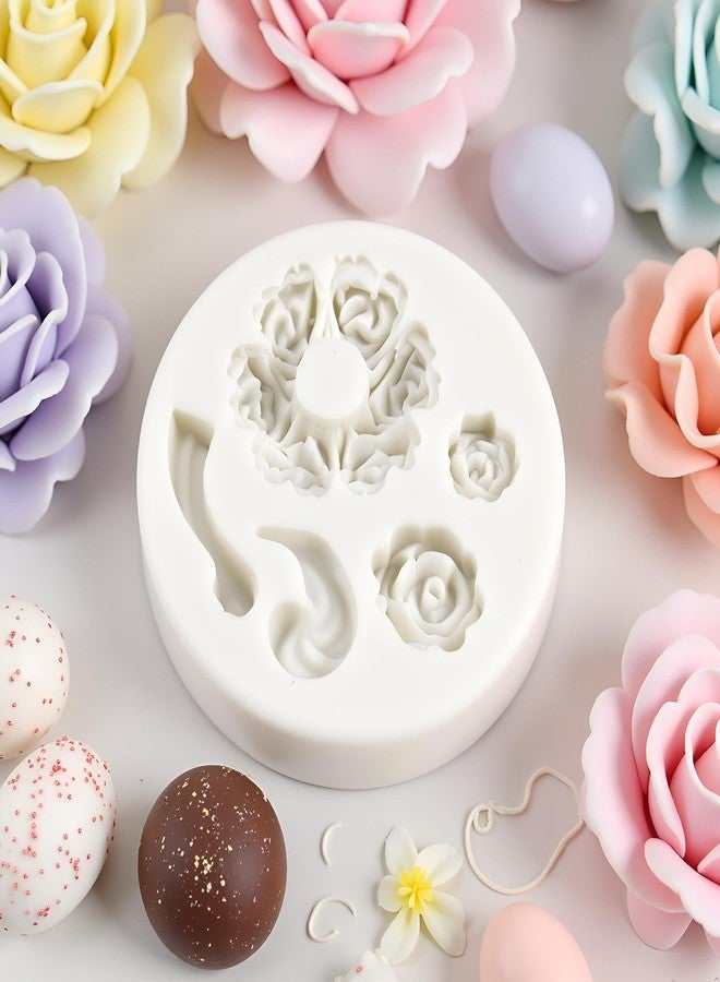 SquarezhenBo White Food Grade Silicone Teapot Mold - Mini Rose and Flower Baking Tools for Fondant, Gum Paste, Chocolate Making | Durable Reusable Cake Decorating Molds - Image 5