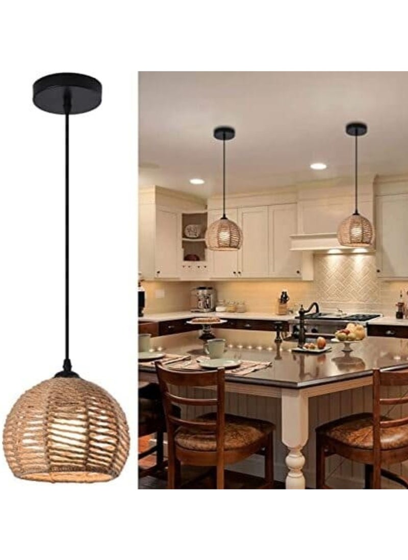 HIGH STAR A Modern Hanging Chandelier Woven in Old Country Style  - Image 1