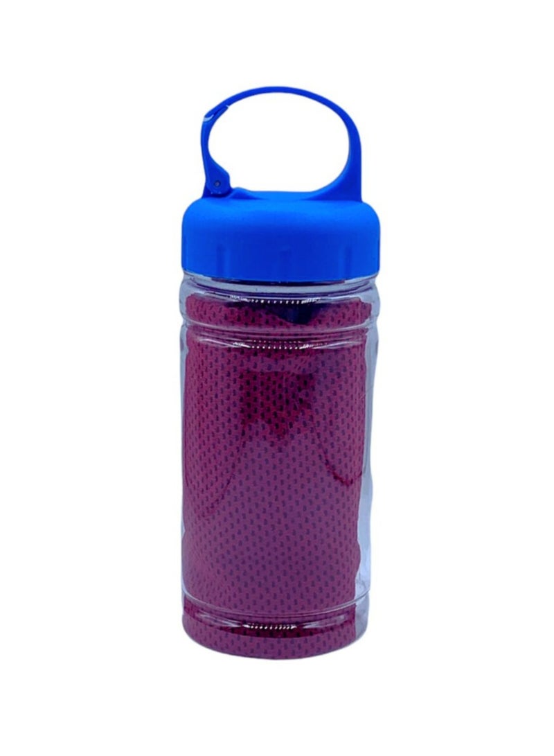 SFMW Sweat-absorbing cooling towel - purple, 100x30cm - Image 1