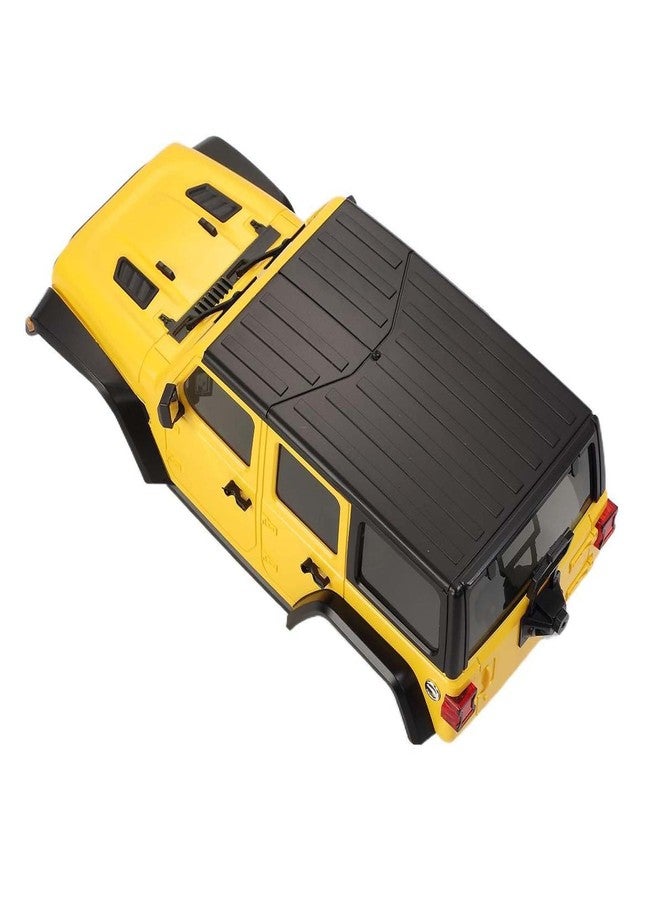 LAFEINA 6.10 inches (155mm) Wheelbase Shell Hardtop Body Replacement Part for TRX4M Bronco Defender AX8560 1/18 RC Crawler Chassis (Yellow) - Image 2