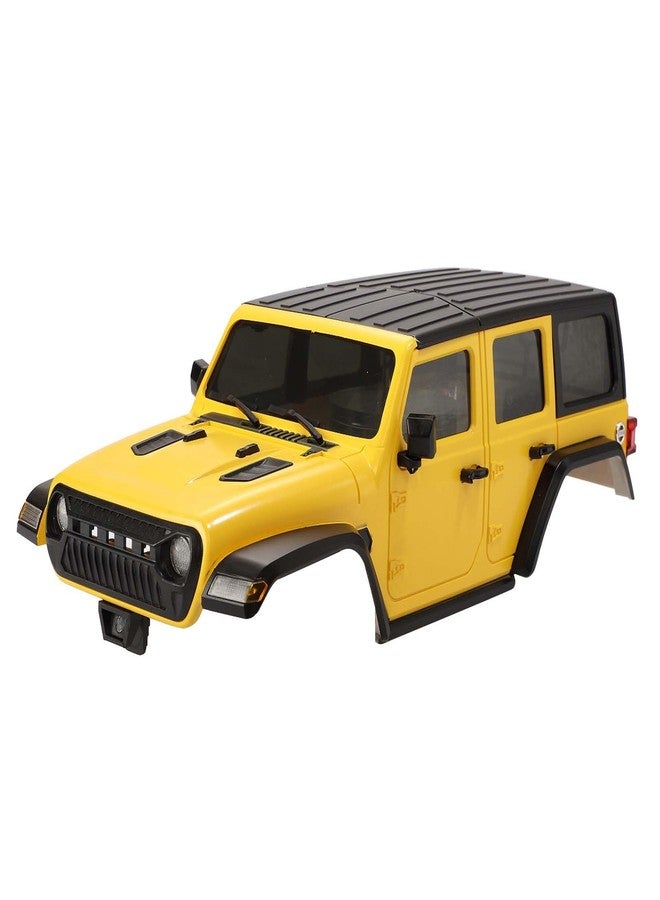 LAFEINA 6.10 inches (155mm) Wheelbase Shell Hardtop Body Replacement Part for TRX4M Bronco Defender AX8560 1/18 RC Crawler Chassis (Yellow) - Image 1