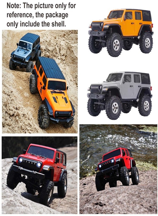 LAFEINA 6.10 inches (155mm) Wheelbase Shell Hardtop Body Replacement Part for TRX4M Bronco Defender AX8560 1/18 RC Crawler Chassis (Yellow) - Image 5