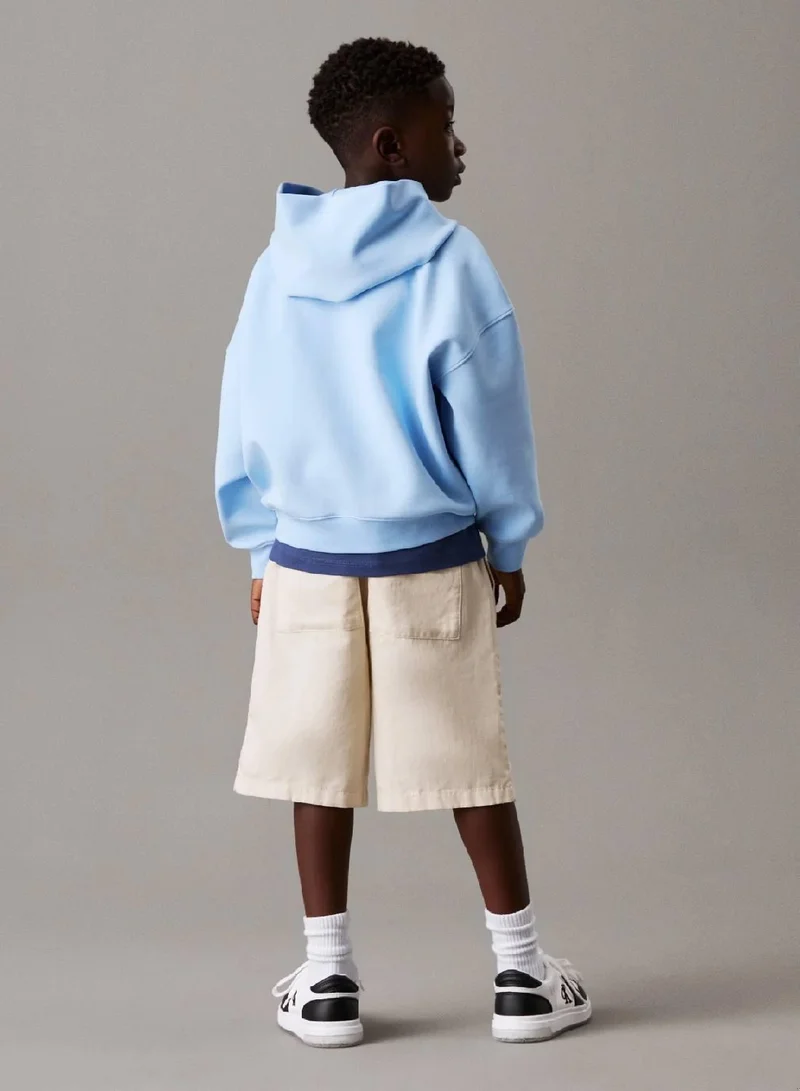 Calvin Klein Jeans Relaxed Linen Blend Shorts