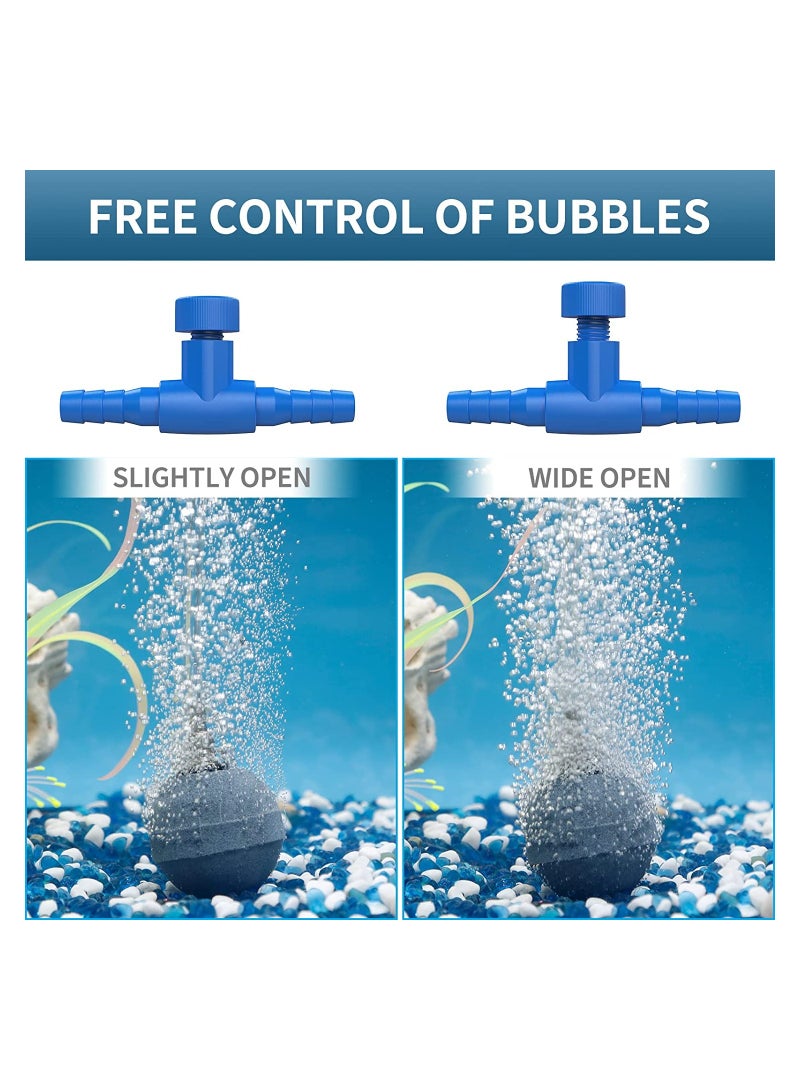 Zikra 10 Pack Aquarium Control Valves Air Pump Single Way Plastic Air Flow Control Regulator for 3/16" ID Tubing - Image 3