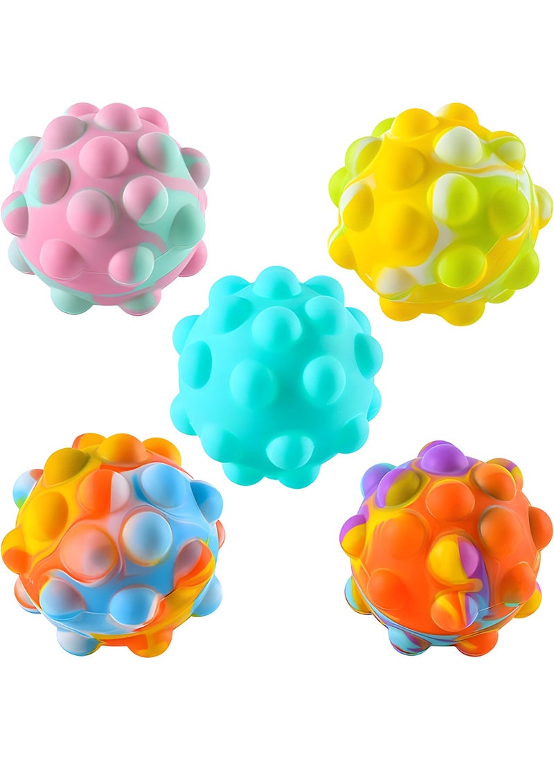 5 PCS Pop Ball Bubble Sensory Fidget Toys Pack, 3D Fidget Ball Pop Toy Silicone Bouncing Ball Stress Relief Hand Toys, Pop Party Favor for Adult Kids (Pop Ball) - pzsku/Z3F25498CBA3200861A05Z/45/_/1696147428/a9a92483-72f2-495a-9176-dd06d1f5ee94