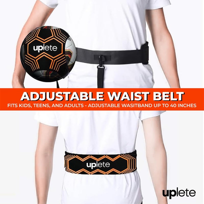 Uplete Hands-Free Adjustable Soccer Ball Trainer â€“ Fits Ball Sizes 3, 4, & 5 â€“ Soccer Practice Tool for Shooting, Passing, Juggling, Throw Ins â€“ Portable Training Aid for Field Players and Goalies - Image 4