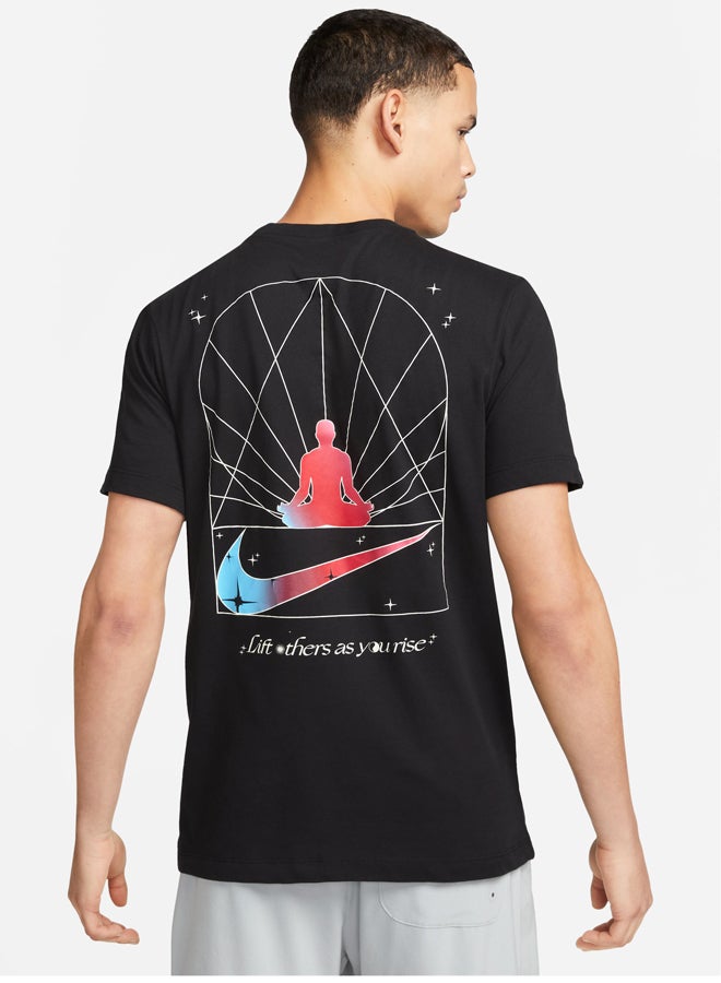 Nike Men Yoga SS T-Shirt - Image 2