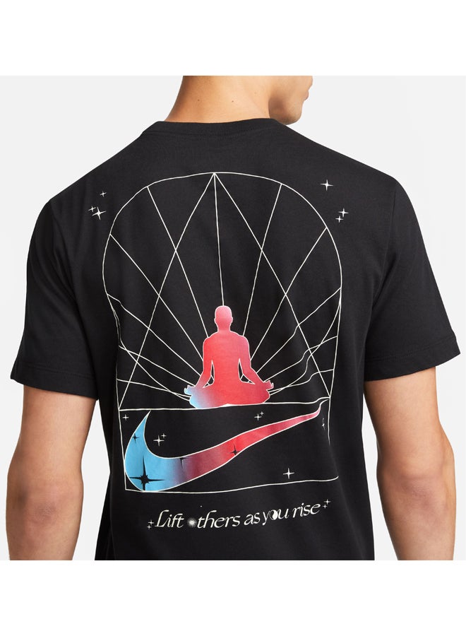 Nike Men Yoga SS T-Shirt - Image 4