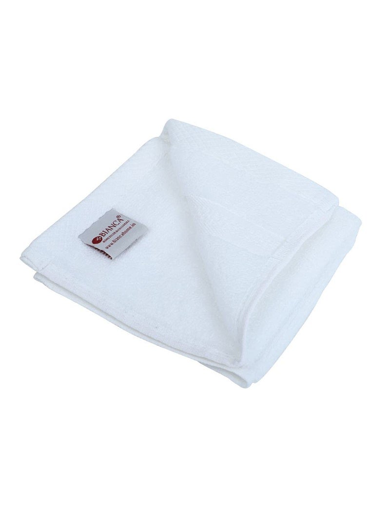 BIANCA Ultra Soft Zero Twist 100% Cotton Towel-6pc Hand Towel (Paradiso) | Super Absorbent, Fluffy | AeroCore Organic Technology - for Men, Women, Gym, Kitchen Solid-White - Image 5