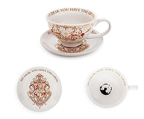 Harry Potter Grim 12-Ounce Ceramic Teacup and Saucer Set | Official Wizarding World Collectible | Hogwarts-Themed Magical Tea Party Gift Set | Place Setting For 1 - Image 3