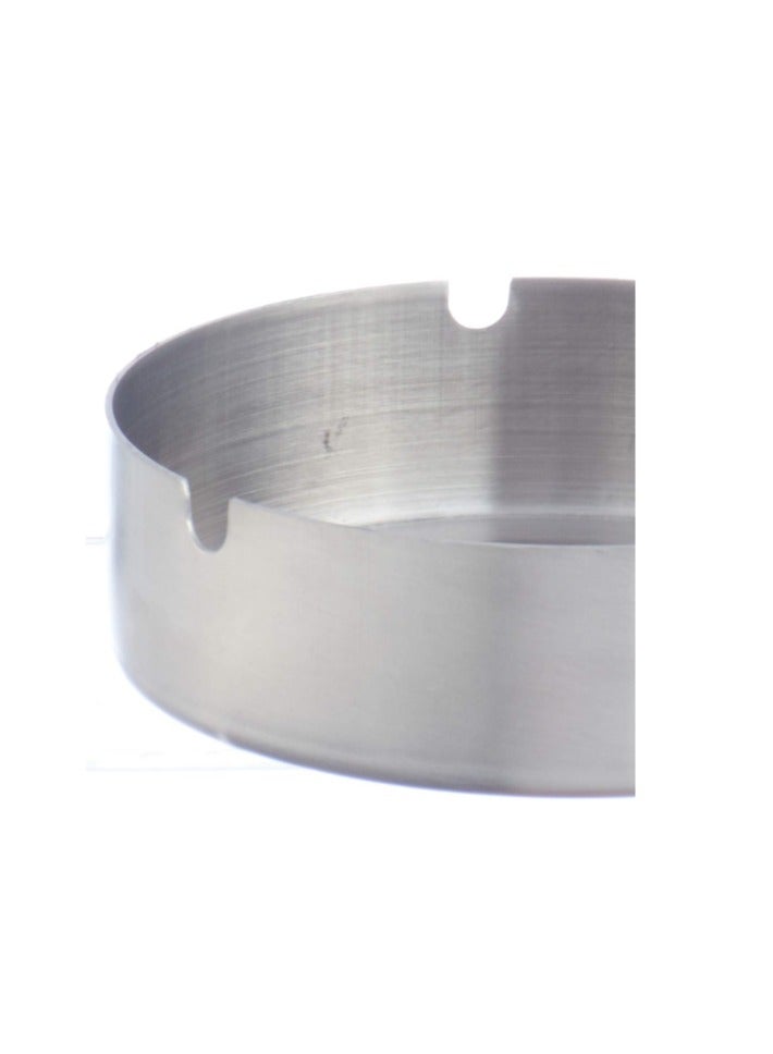 MT Round Stainless Steel Ashtray - Silver - Image 2