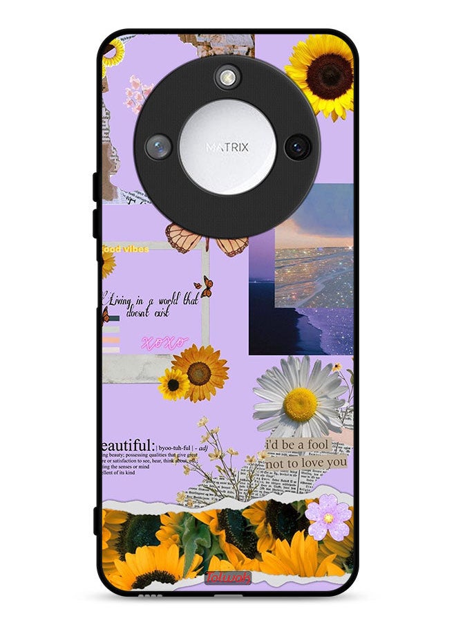 Tolwak Honor X9c Smart 5G Protective Case Cover Beautiful Sunflower Stickers  - Image 1