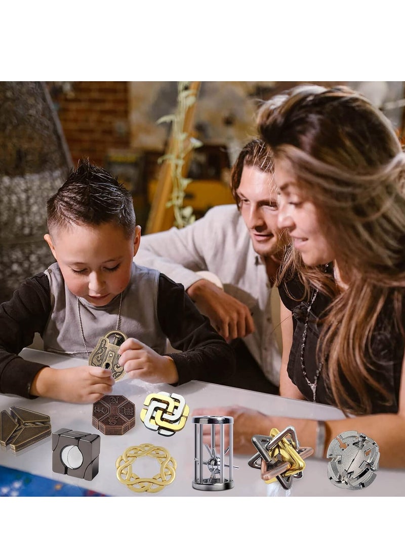 Gonice Cast Metal Disentanglement Puzzle, Interlocking Unlock IQ Test for Adults Kids - Image 4