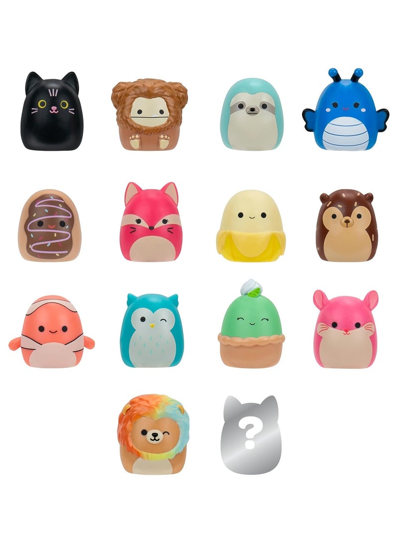 SQUISHMALLOW Mini 1” Squishy Toy Set for Kids | Includes 14 Soft Fidget Toys + 4 Accessories, Ring & Collector Guide | Cute Kawaii Collectible Gifts for Boys & Girls  - Image 2