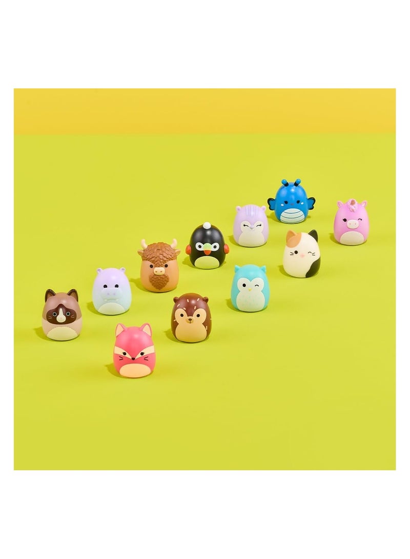 SQUISHMALLOW Mini 1” Squishy Toy Set for Kids | Includes 14 Soft Fidget Toys + 4 Accessories, Ring & Collector Guide | Cute Kawaii Collectible Gifts for Boys & Girls  - Image 3