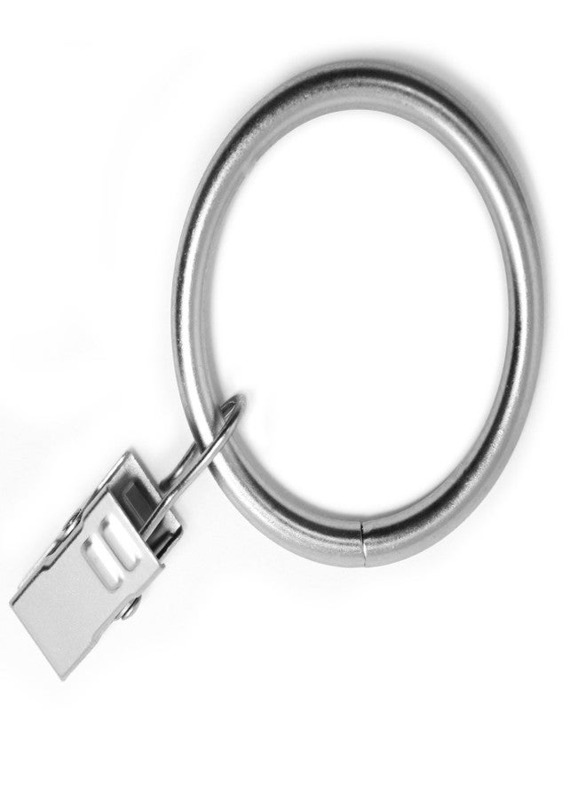 Chicology Clip Rings, Fits Rods 1 1/8-in. Diameter, Curtain & Drapery Hardware, Essential Satin Nickel - Pack of 12 - Image 4