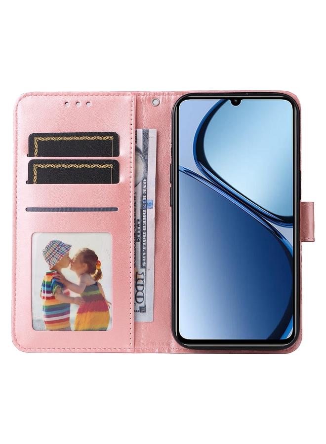 erorex Case For Realme C63 / C61 / Note 60 Embossed Sunflower Leather Phone Case - Image 4