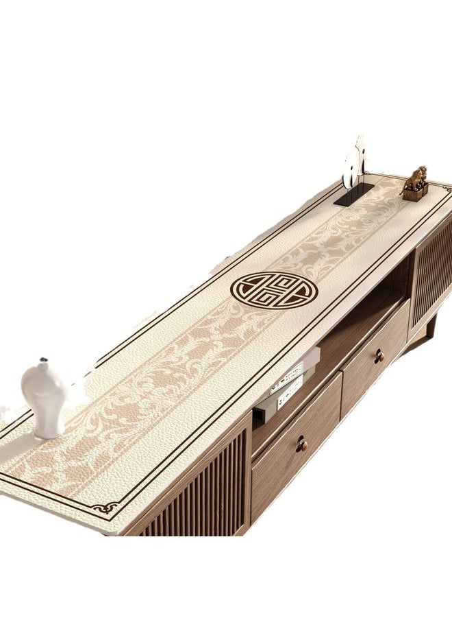 Bluejw - TV Cabinet Protective Mat New Chinese Shoe Cabinet Countertop Anti-Dirty Mat Light Luxury High-Level Entrance Sideboard Dispable Tablecloth - Image 1