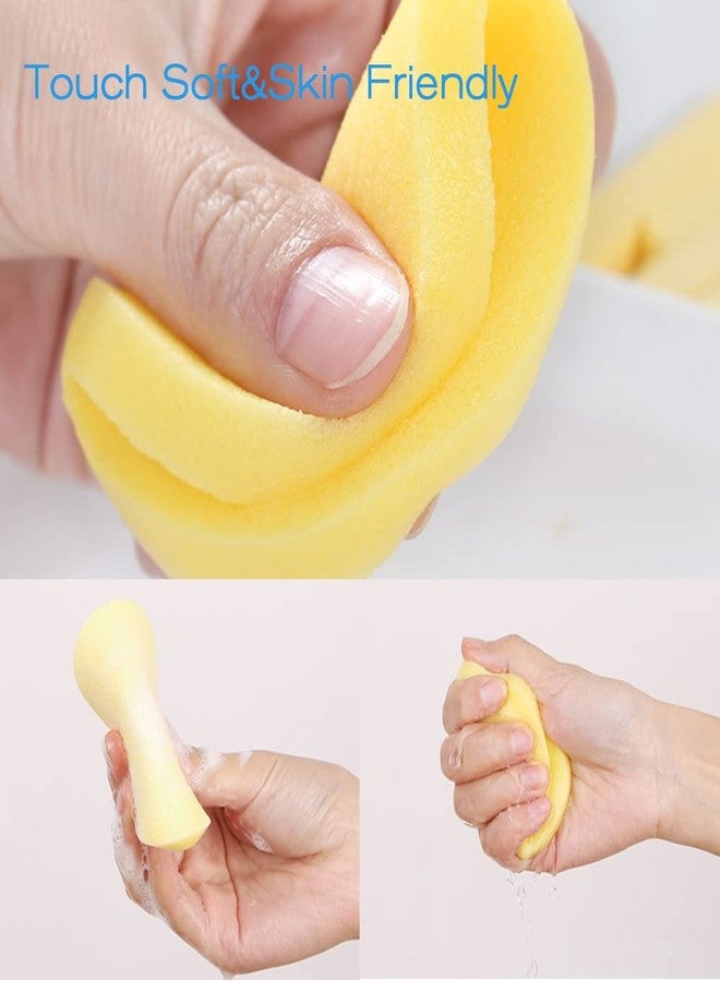FITINI Facial Sponge Compressed Makeup Remover 120 Count Wash Pads Round Soft Face Cleansing Sponges for Woman Exfoliating Mask,Makeup Removal,Spa Cleaning,Yellow - Image 3