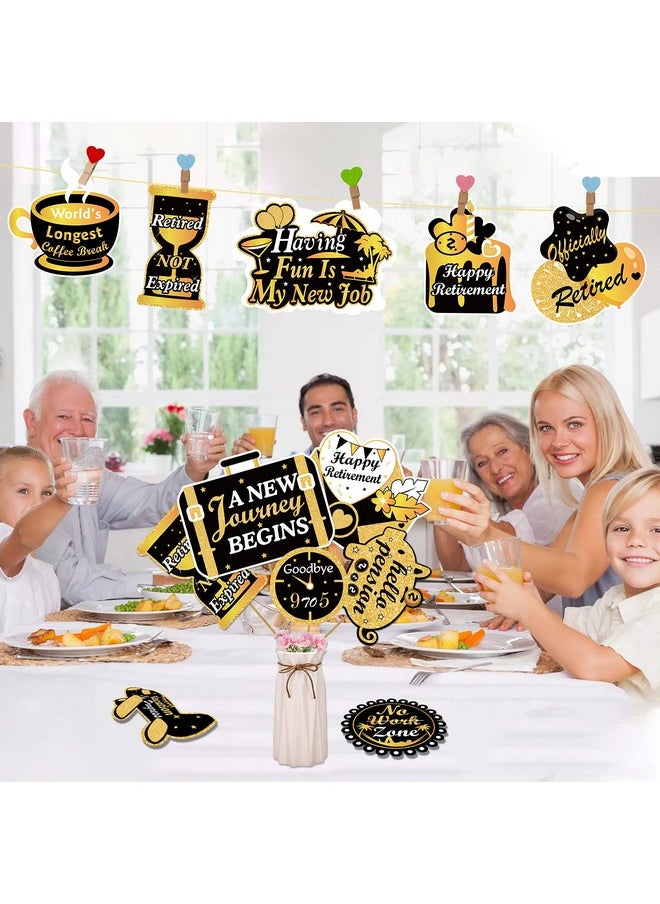 Retirement Party Decorations Gold Retirement Party Centerpiece Glitter Table Toppers Funny Happy Retirement Party Props For Happy Retirement Party Supplies Man And Women，28 Pack - pzsku/Z3F25E47803A340DE8443Z/45/_/1697271638/f8279bdc-1488-442b-814a-da1bd3229982